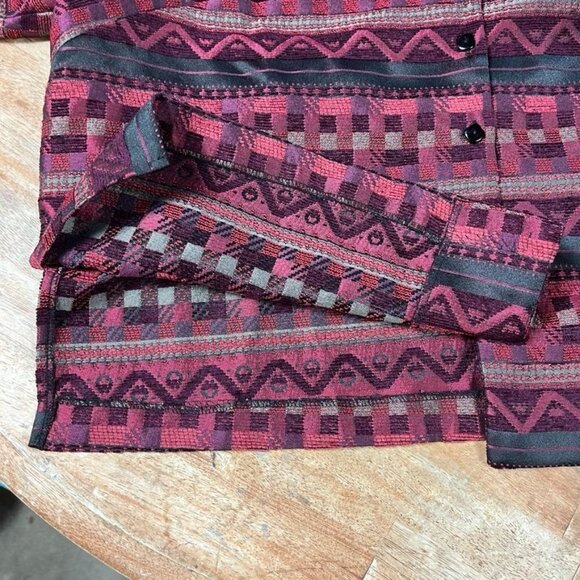 Coldwater Creek Multiprint Textured Blazer Womens 22W Plus Size Art To Wear - Picture 9 of 13